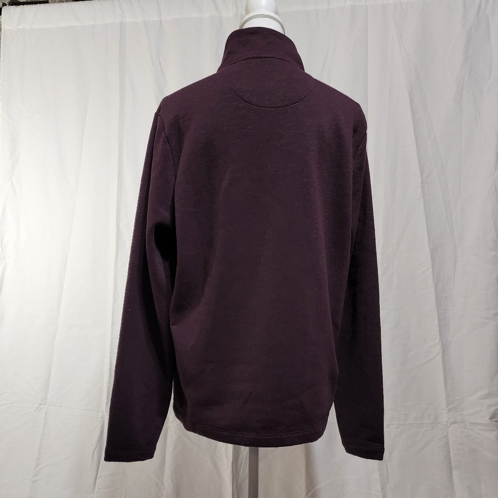Perry Ellis Men's Quarter Zip Cotton Blend Sweater - Picture 5 of 9
